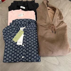 Goodfellow & Co Black, Pink, Navy, and Brown Apparel Set